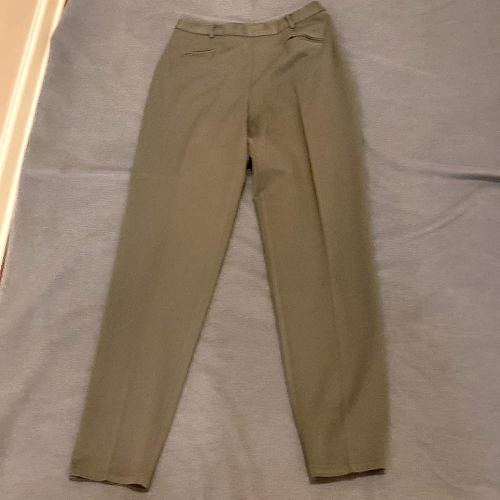 Sigrid Olsen Dress Pants size 10, inseam 31” stretch, color green.